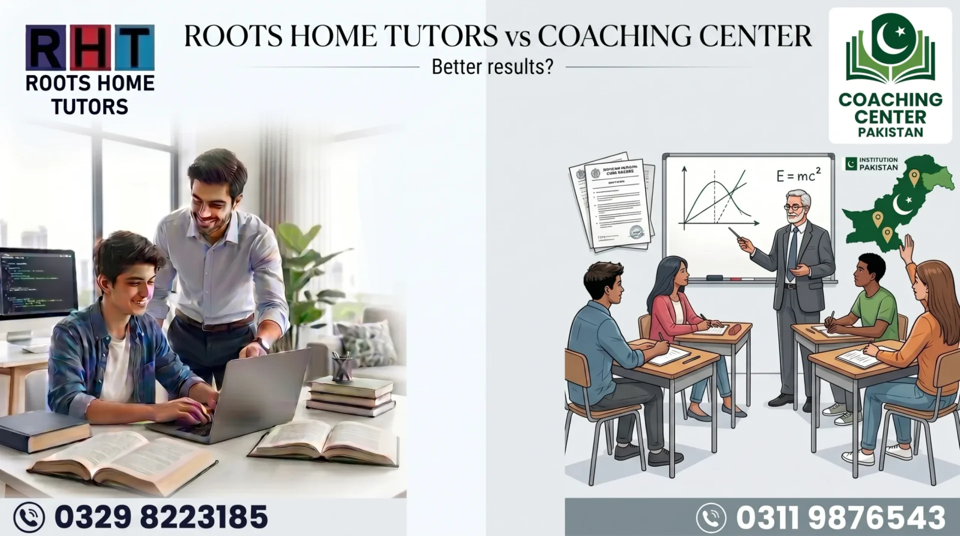 Roots Home Tutors vs Coaching Center Pakistan Which One Delivers Better Results