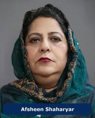 Afsheen Shaharyar, senior urdu tutor for o level and a level in Gulberg, Lahore