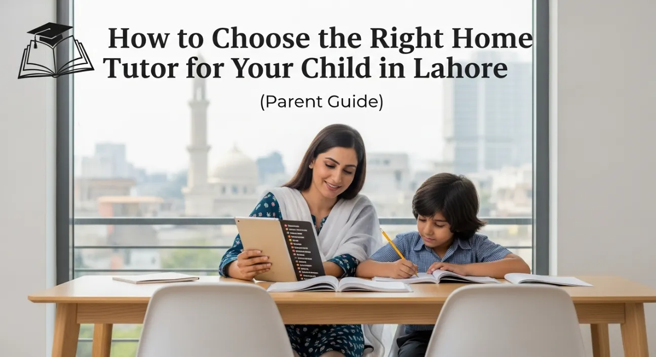 How to Choose the Right Home Tutor for Your Child in Lahore (Parent Guide)