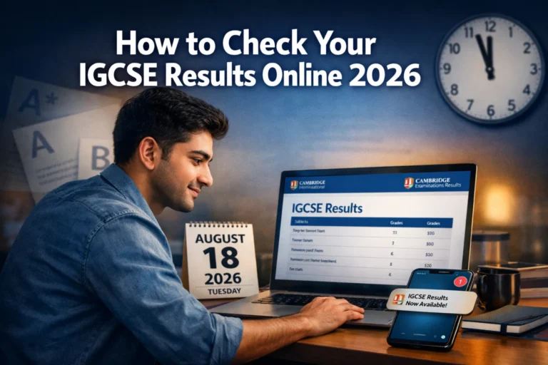 How to Check Your IGCSE Results Online 2026: Step-by-Step Guide for Cambridge Students