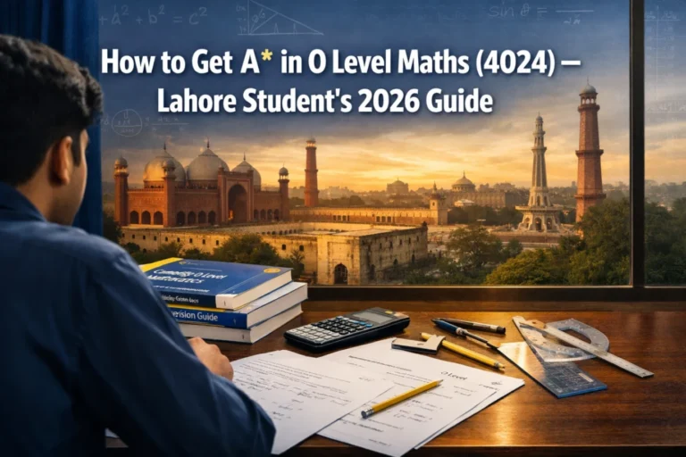 How to Get A* in O Level Maths (4024) – Lahore Student’s 2026 Guide