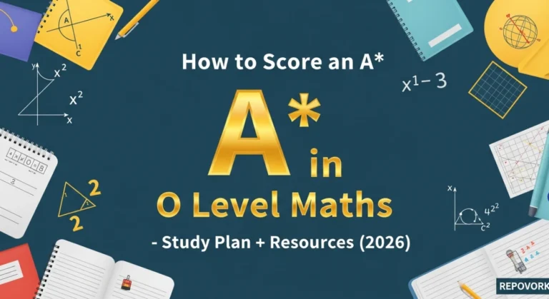 How to Score an A* in O Level Maths – Study Plan + Resources (2026